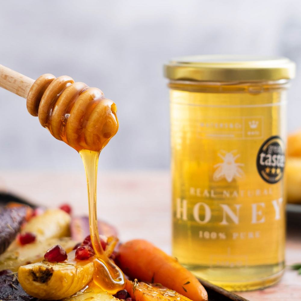 Solid Beech Wooden Honey Dipper - Maters & Co