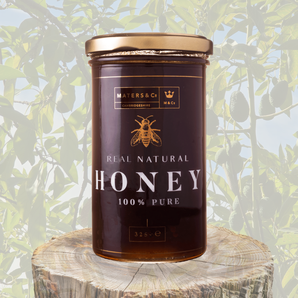 Maters and Co Pure Raw Avocado Honey Jar - Dark Buttery Honey