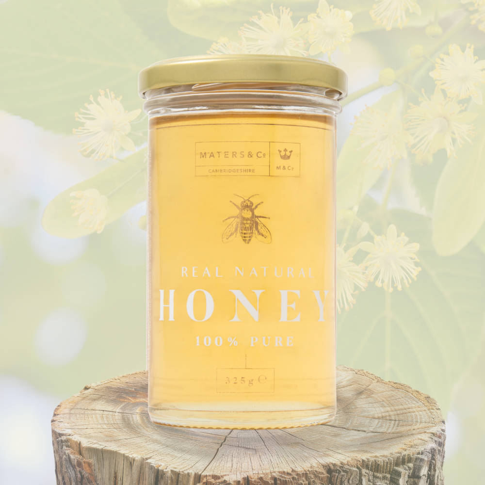 Maters and Co Pure Raw Linden Honey Jar - Light Aromatic Honey