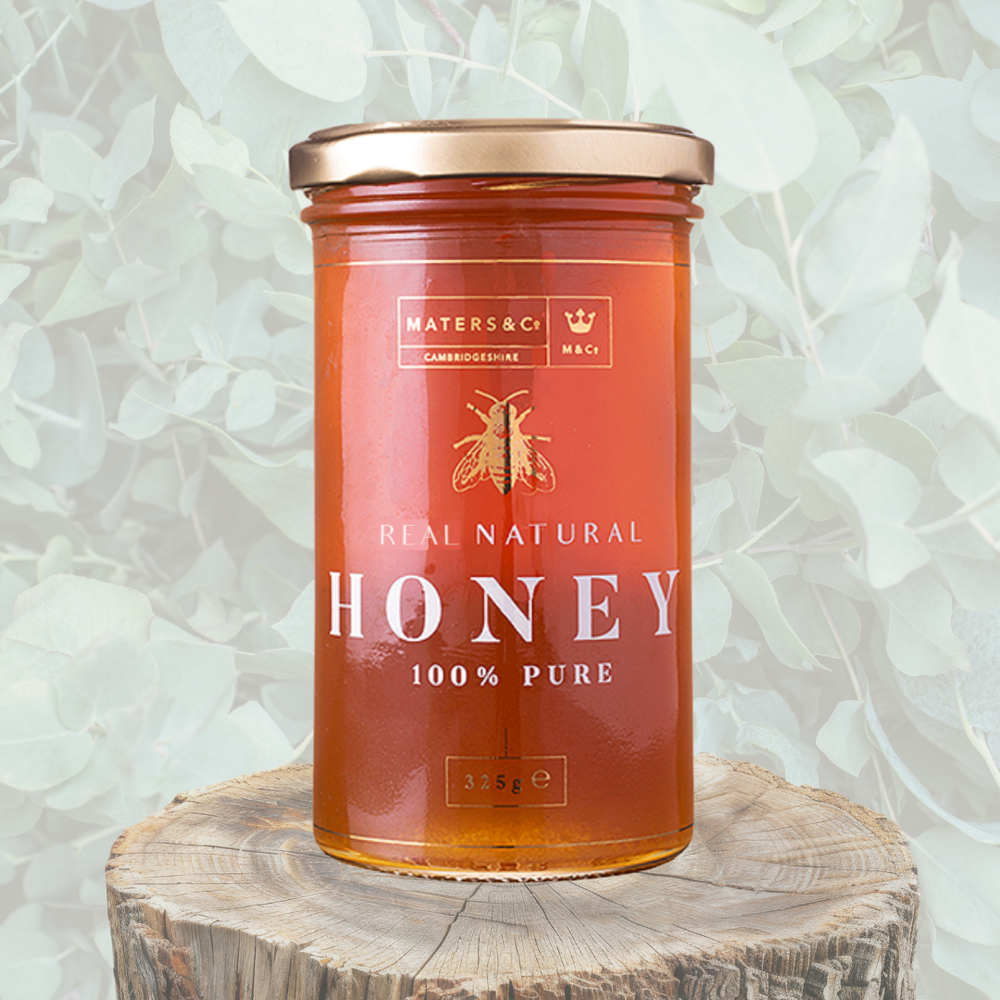 Maters and Co Raw Eucalyptus Honey Jar - 325g Amber Honey