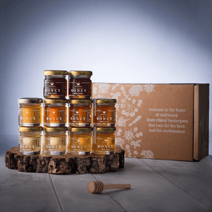 
            
                Load image into Gallery viewer, 10 Jar Taster Sets - With Mini Honey Dipper - Maters &amp;amp; Co
            
        