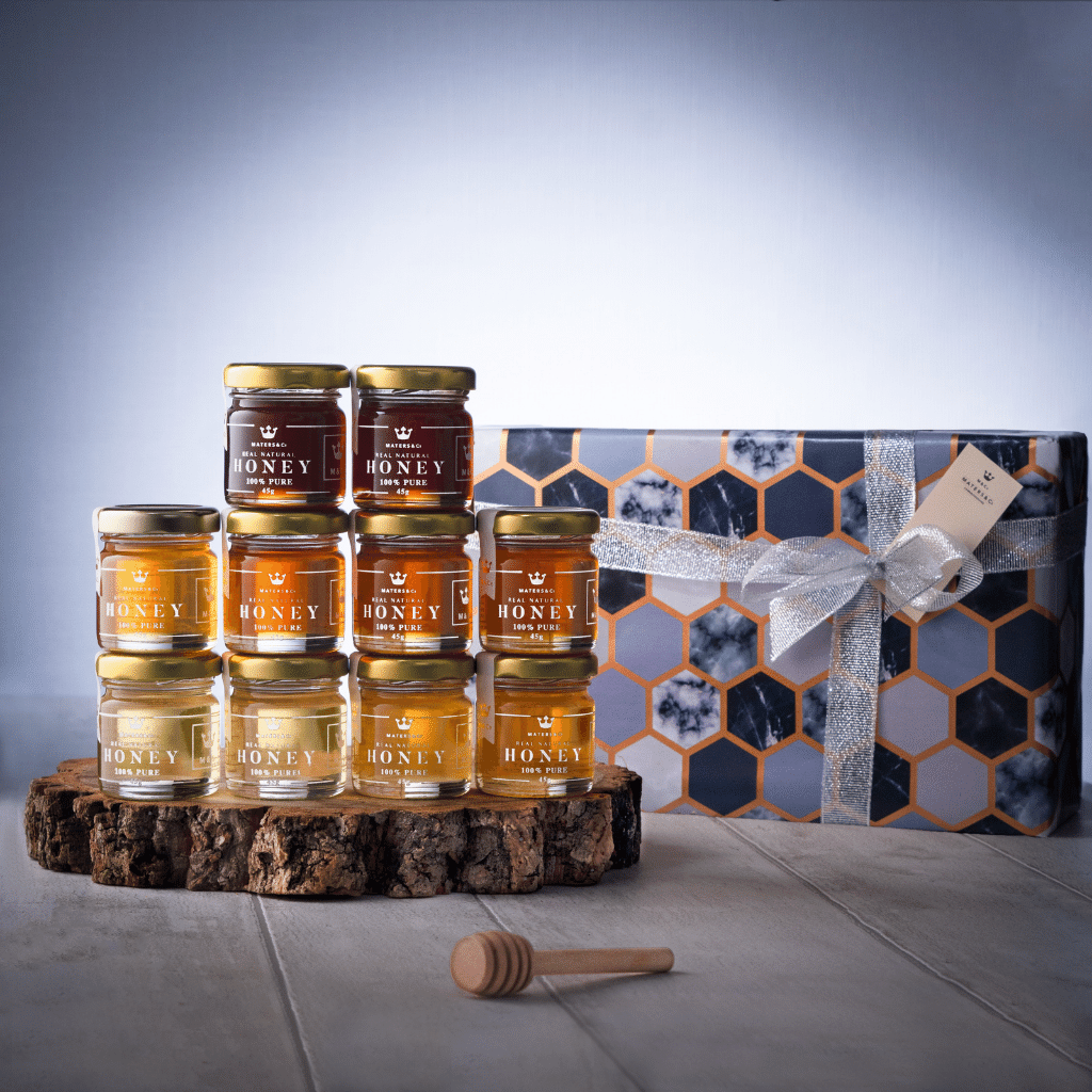 10 Jar Taster Sets - With Mini Honey Dipper - Maters & Co