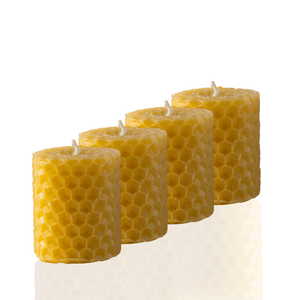 Pure Handmade Beeswax Mini Rolled Candle 3.5cm x 3.5cm - Maters & Co