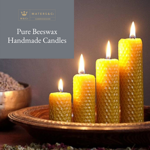 Pure Handmade Beeswax Candles Graduated Set of 4 - Maters & Co